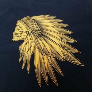 Vans Off the Wall black tee with an incredible gol